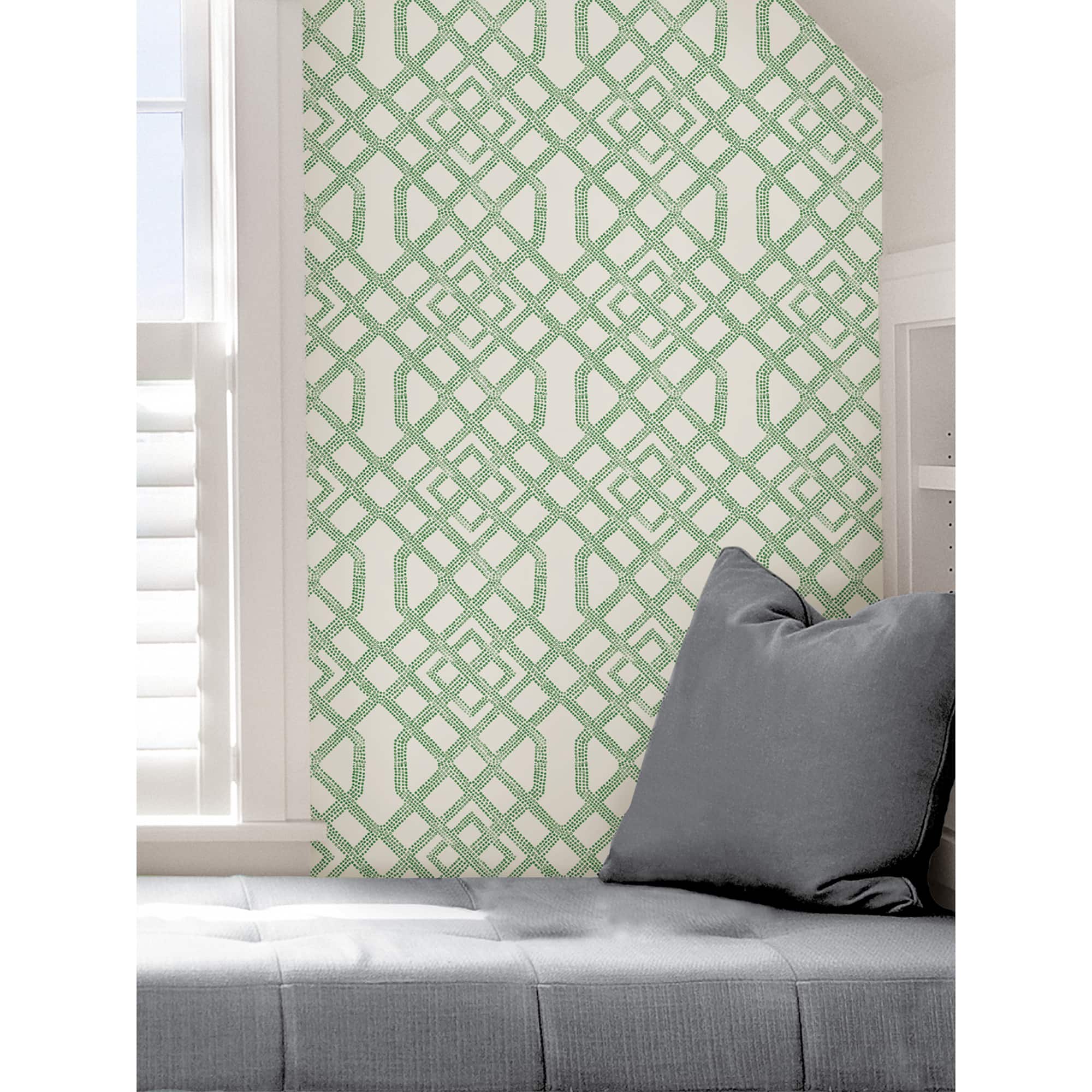 NuWallpaper Green Tanner Peel & Stick Wallpaper